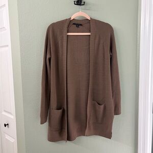 Cyrus Chocolate Brown Open Front Cardigan